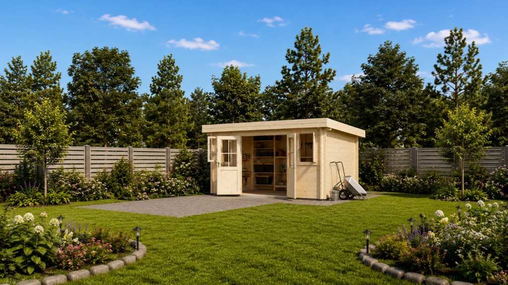 Хозблок 10 односкатный
